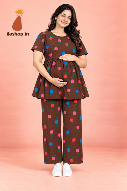 BROWN TULIP | PEPLUM