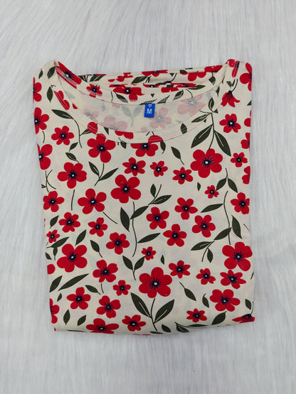 CREAMY RED FLORAL | NORMAL
