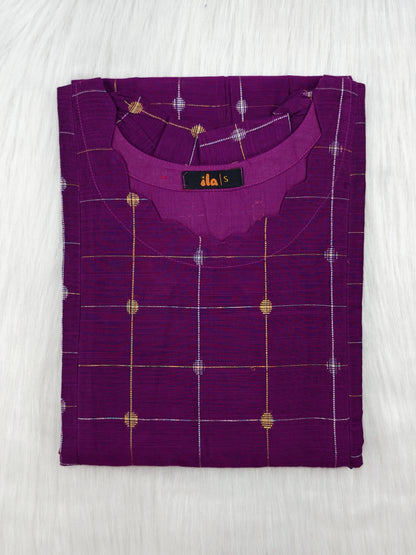 PURPLE CHECKS | ZIPPER