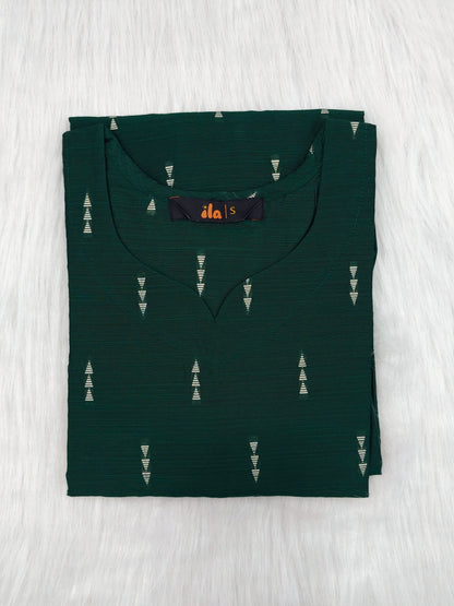 LEAF GREEN HEART | KURTI