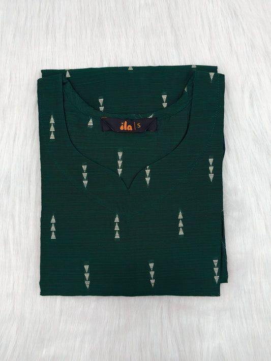 LEAF GREEN HEART | KURTI