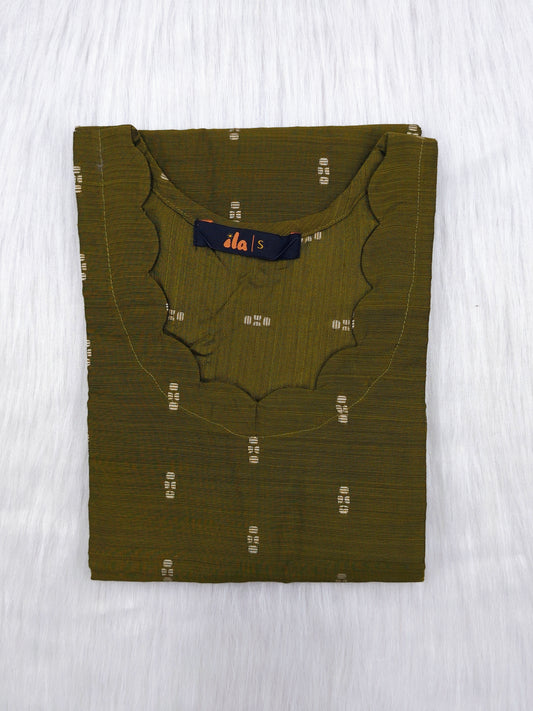 OLIVE SCALLOP | KURTI