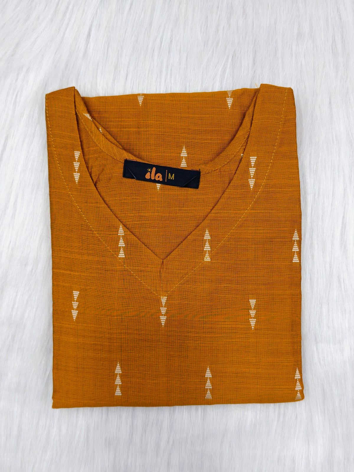ORANGE V NECK | KURTI