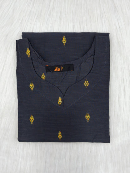 GREY V NECK | KURTI