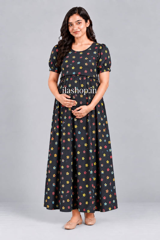BLACK MULTI DAISY | PUFF